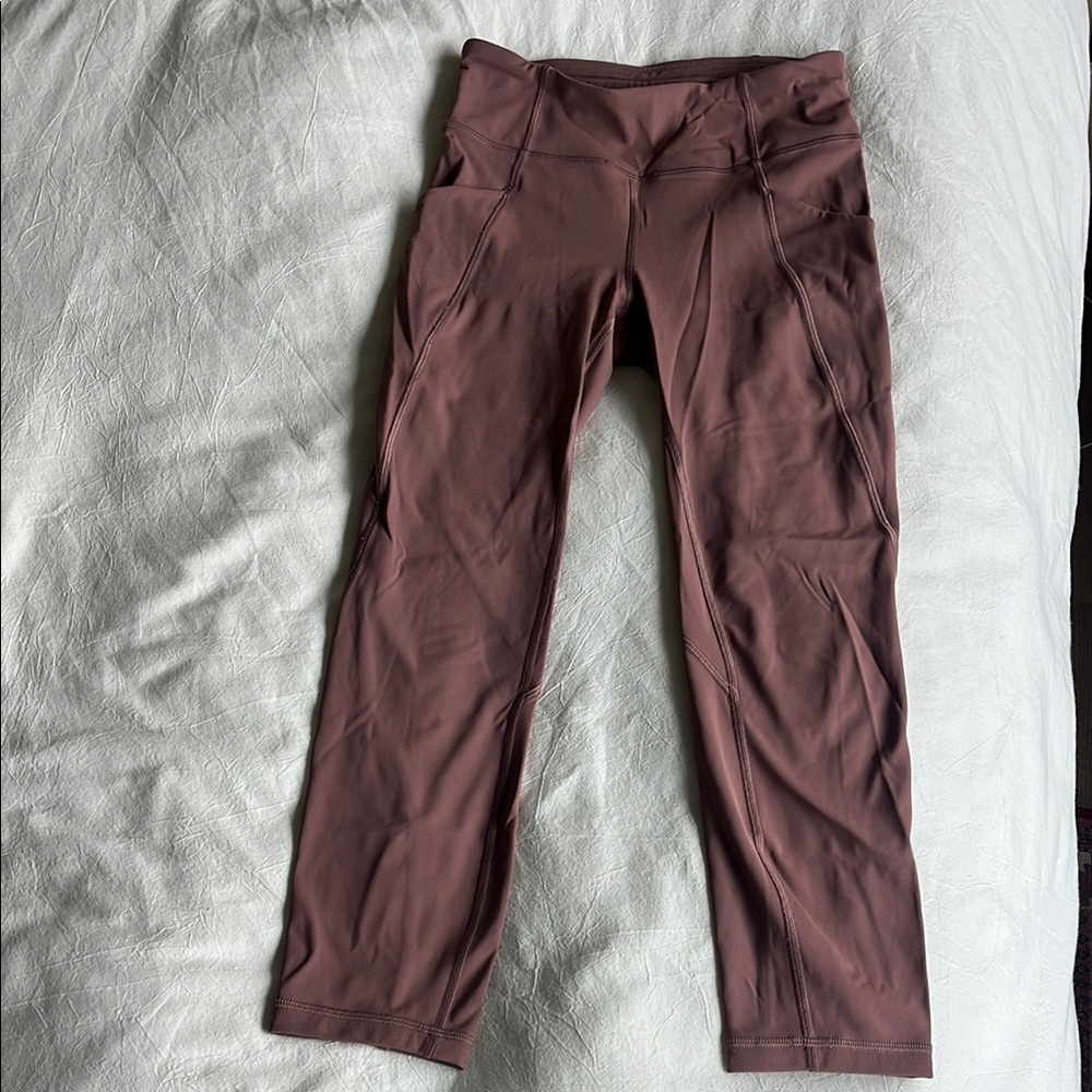 lululemon athletica dark pink leggings